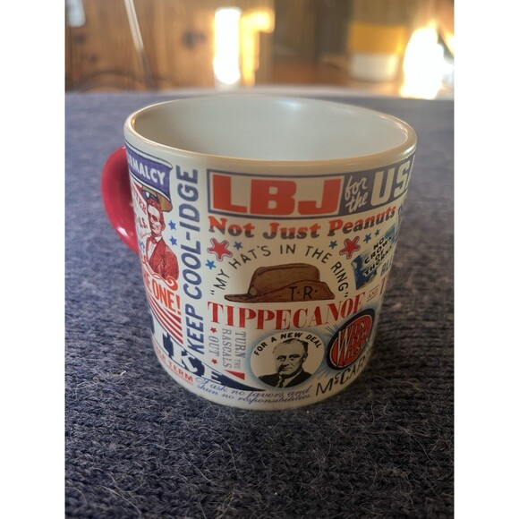 Unemployed Philosophers Guild Back To Normalcy Presidents Mug Coffee Cup 2007 - Picture 3 of 6